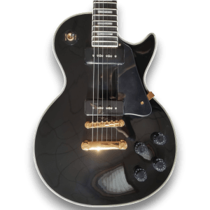 Custom Made P90 Black Beauty LP Style 6 Strings Electric Guitar