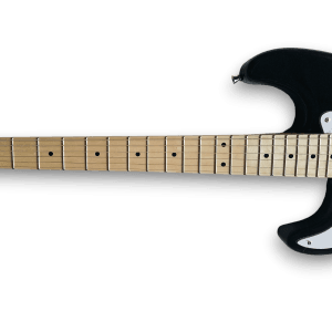 Custom Made Maple Fretboard Left Handed Black Strat Style 6 Strings Electric Guitar - Image 6
