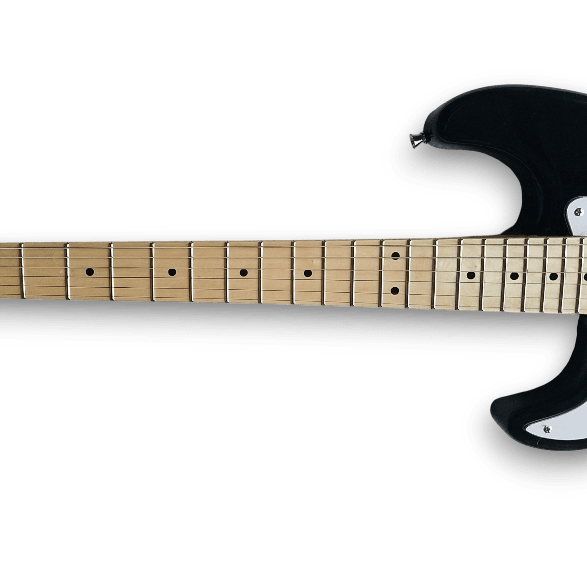 Custom Made Maple Fretboard Left Handed Black Strat Style 6 Strings Electric Guitar - Image 6