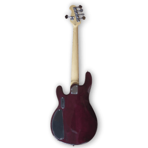 Custom Made Maple Burl Top Purple Burst Style 5 Strings Electric Bass - Image 4