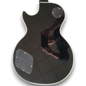Custom Made P90 Black Beauty LP Style 6 Strings Electric Guitar - Image 7