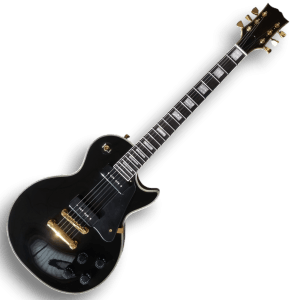 Custom Made P90 Black Beauty LP Style 6 Strings Electric Guitar - Image 2