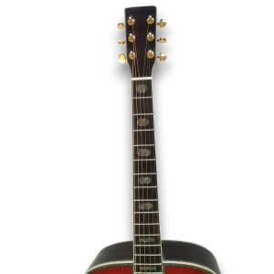 Custom Made Sunburst D45 Dreadnought Style Abalone Inlay Acoustic Guitar - Image 5