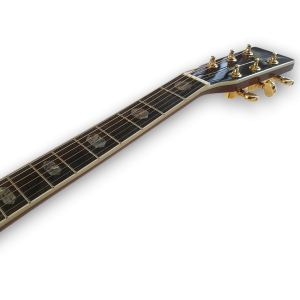 Custom Made Sunburst D45 Dreadnought Style Abalone Inlay Acoustic Guitar - Image 4