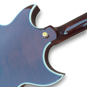 Custom Made Sunburst Hollowbody Johnny A Style Flame Maple Top 6 Strings Electric Guitar - Image 12