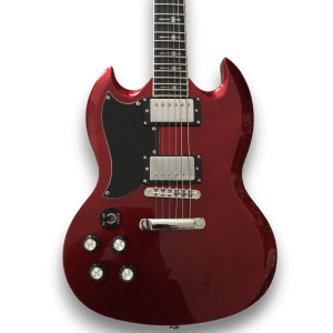 Custom Made Tony Iommi Cherry Vintage SG Style Left Handed 6 Strings Electric Guitar - Image 2