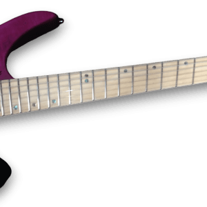 Custom Made Purple Flame Maple Top Headless Style Electric Guitar - Image 5