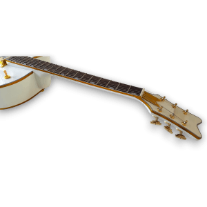 Custom Made White Left Handed Hollow Body Falcon Style 6 Strings Electric Guitar - Image 5