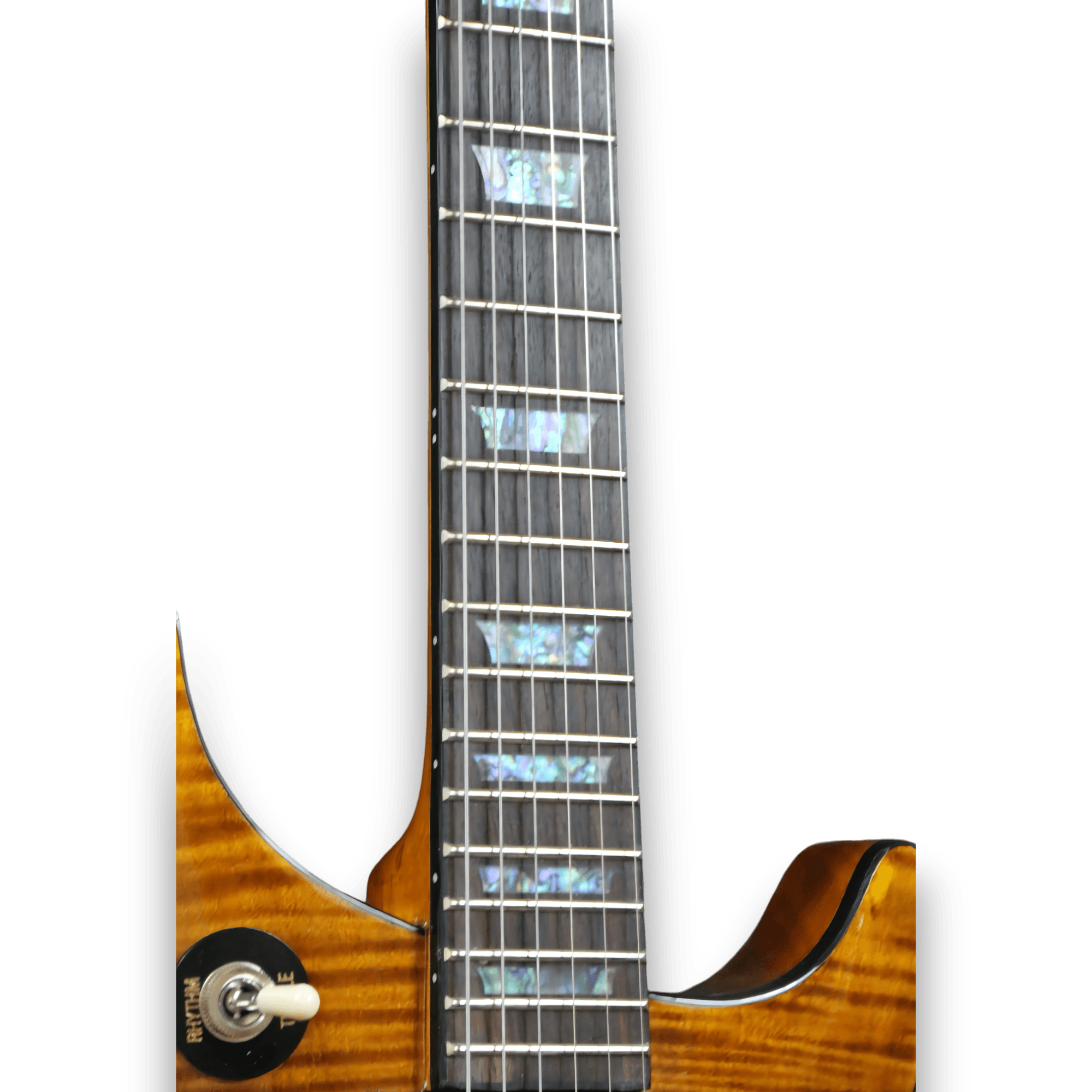 Custom Made Tak Matsumoto DC Style Flame Maple Top 6 Strings Electric Guitar - Image 5