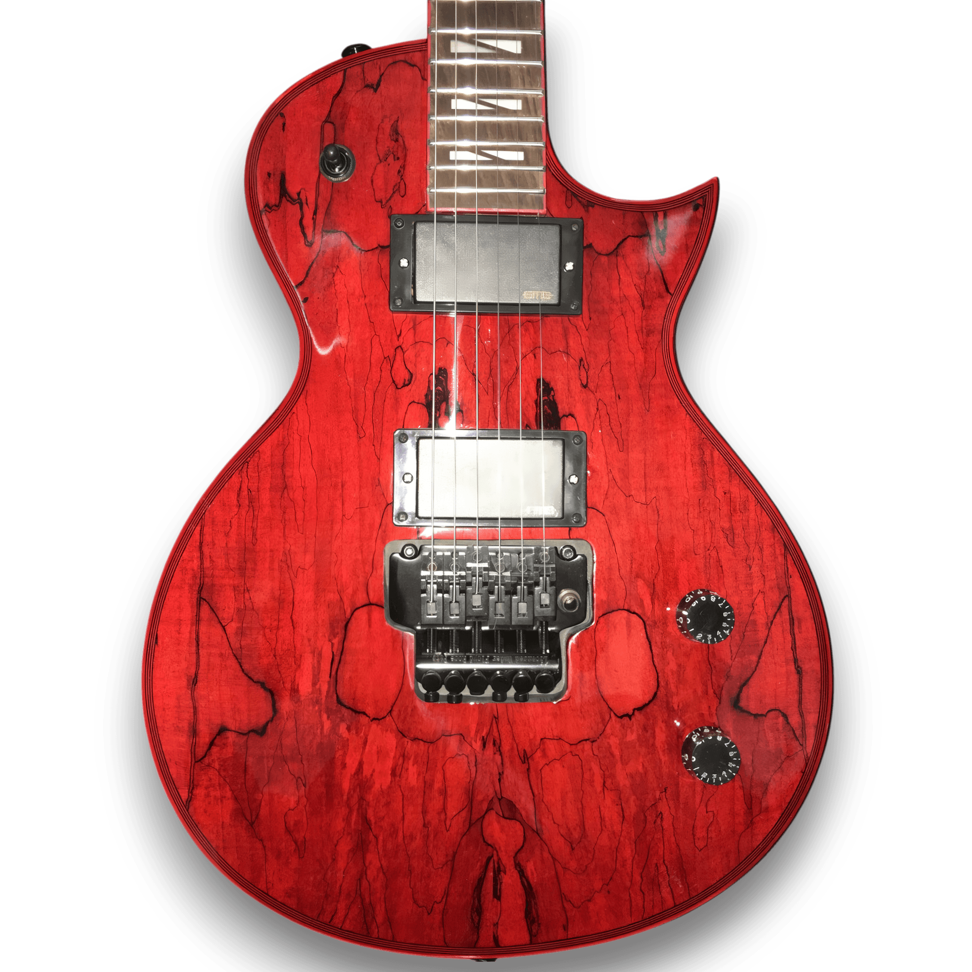 Custom Made Gary Holt Style Liquid Metal Lava Spatled Maple Top 6 Strings Electric Guitar
