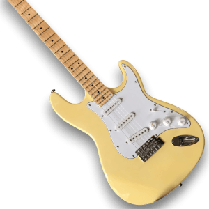 Custom Made Cream Strat Style Maple Scalloped Fretboard 6 Strings Electric Guitar - Image 2