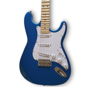 Custom Made Maple Scalloped Fretboard Blue Marlin Strat Style 6 Strings Electric Guitar