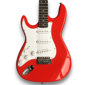 Custom Made Red Strat Style Left Handed 6 Strings Electric Guitar
