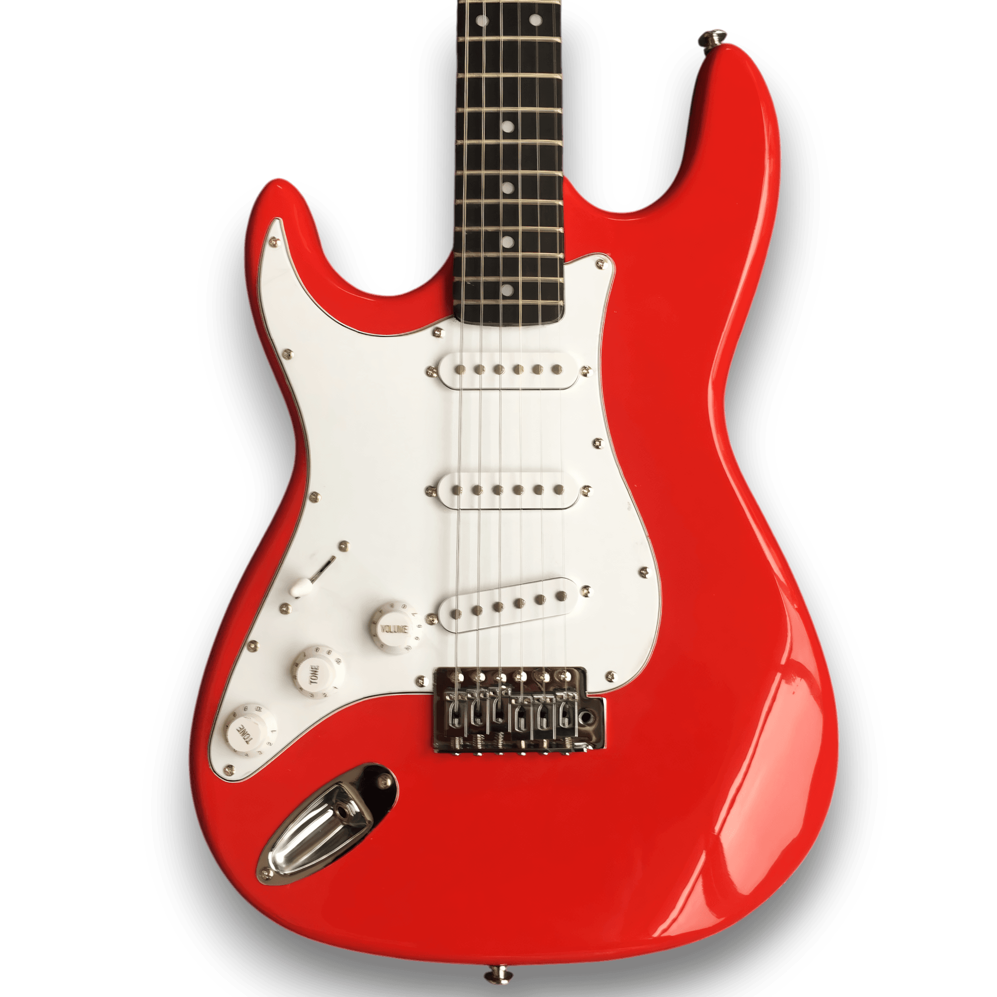 Custom Made Red Strat Style Left Handed 6 Strings Electric Guitar