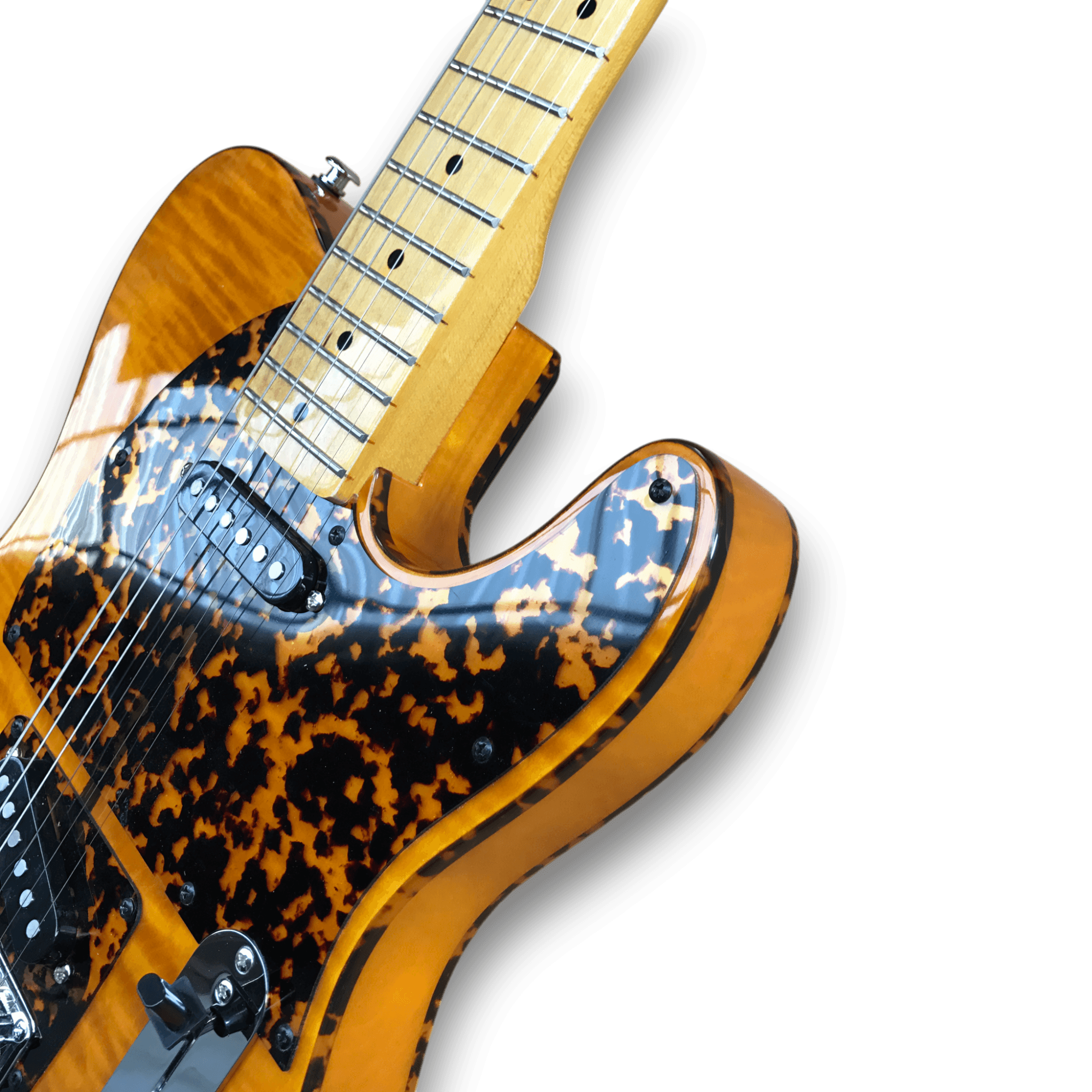 Custom Made Tele Style The Prinz Madcat Flame Maple Top 6 Strings Electric Guitar - Image 4