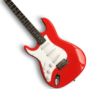 Custom Made Red Strat Style Left Handed 6 Strings Electric Guitar - Image 2