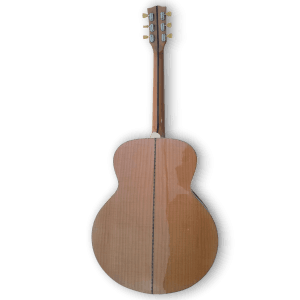 Custom Made Antique Natural Finish Left Handed J200 Style Acoustic Guitar - Image 6