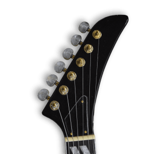 Custom Made Sunburst Flame Maple Top Explorer Style 6 Strings Electric Guitar - Image 5