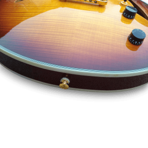 Custom Made Sunburst Johnny A Style Hollowbody Flame Maple Top 6 Strings Electric Guitar - Image 9