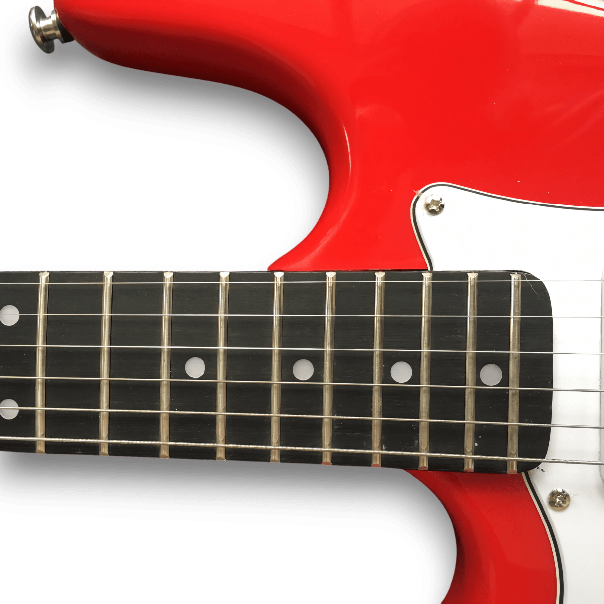 Custom Made Red Strat Style Left Handed 6 Strings Electric Guitar - Image 4