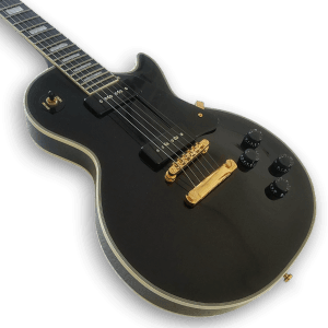 Custom Made P90 Black Beauty LP Style 6 Strings Electric Guitar - Image 3