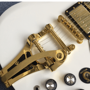 Custom Made SG Antique Ivory Style 6 Strings Electric Guitar - Image 3