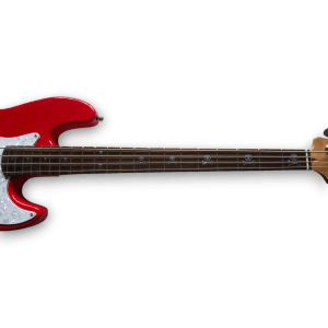 Custom Made Red Mark Hoppus White Pearloid Pickguard Jazz Style 4 Strings Electric Bass - Image 5