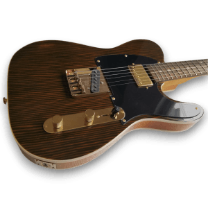 Custom Made Zebra Wood Top Tele Style 6 Strings Electric Guitar - Image 3