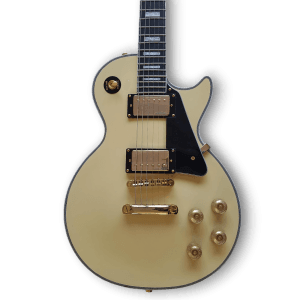 Custom Made Antique Ivory LP Style 6 Strings Electric Guitar