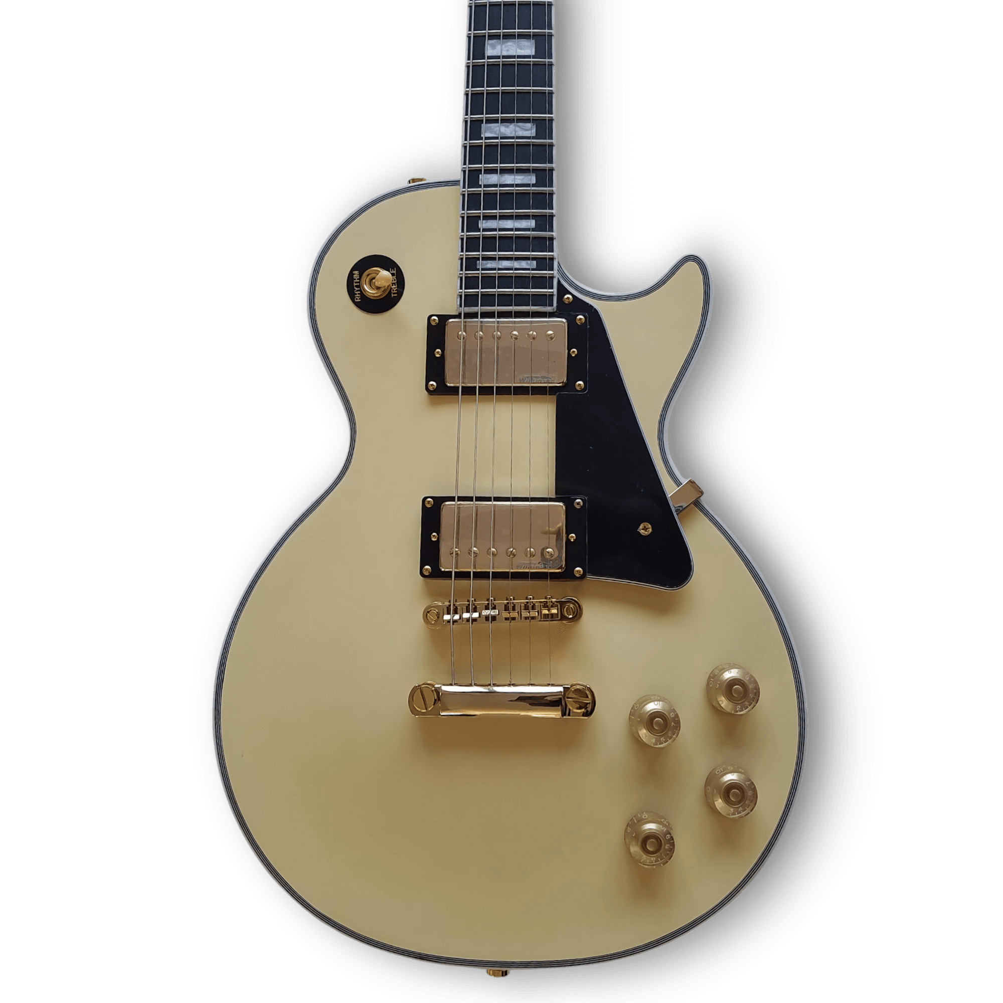 Custom Made Antique Ivory LP Style 6 Strings Electric Guitar