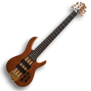 Custom Made Quilted Maple Top 6 String Elite Style Electric Bass - Image 2