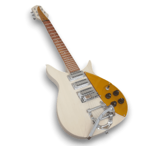 Custom Made White John Lennon 325 Style 6 Strings Electric Guitar - Image 3