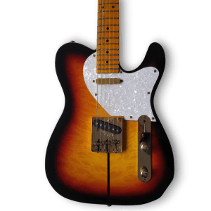 Custom Made Sunburst Quilted Maple Top Tuff Dog Tele Merle Haggard Style Electric Guitar - Image 3