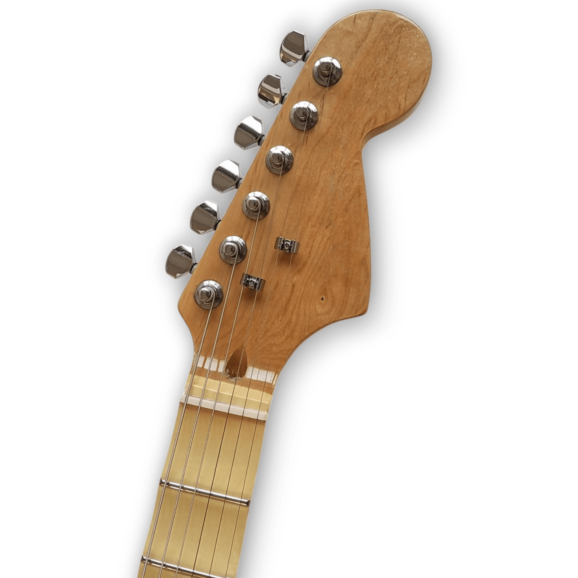 Custom Made Maple Scalloped Fretboard Blue Marlin Strat Style 6 Strings Electric Guitar - Image 8