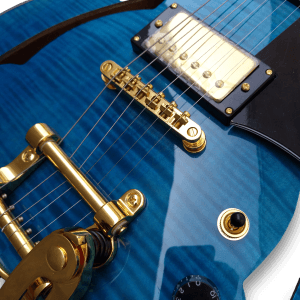 Custom Made Johnny A Style Hollowbody Blue Flame Maple Top 6 Strings Electric Guitar - Image 6