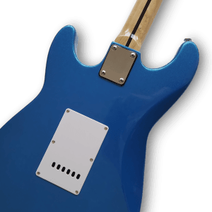 Custom Made Maple Scalloped Fretboard Blue Marlin Strat Style 6 Strings Electric Guitar - Image 10