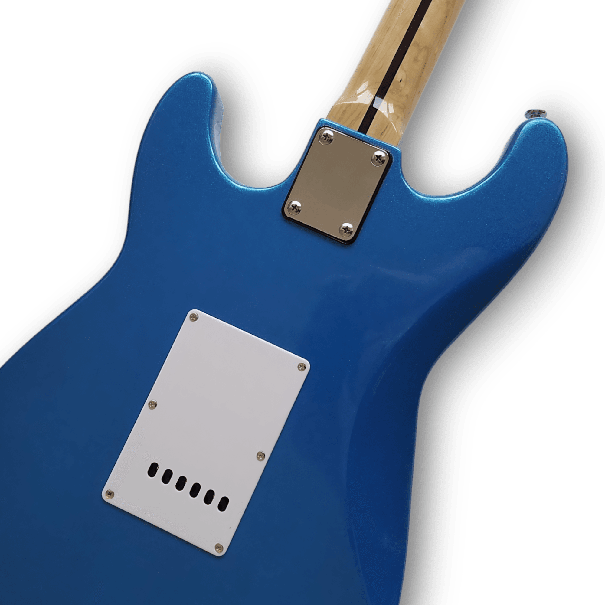 Custom Made Maple Scalloped Fretboard Blue Marlin Strat Style 6 Strings Electric Guitar - Image 10