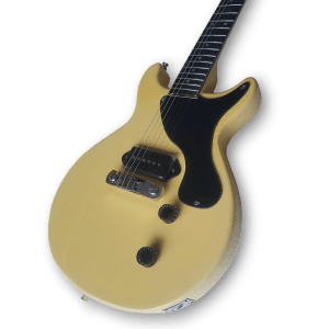Custom Made Double Cut TV Yellow P90 Pickup LP Junior Style 6 Strings Electric Guitar - Image 4