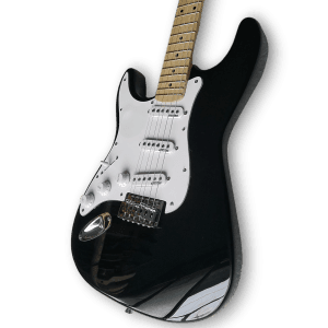 Custom Made Maple Fretboard Left Handed Black Strat Style 6 Strings Electric Guitar - Image 4