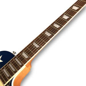 Custom Made Metallic Blue Dany Lademacher LP Style P90 6 Strings Electric Guitar - Image 4