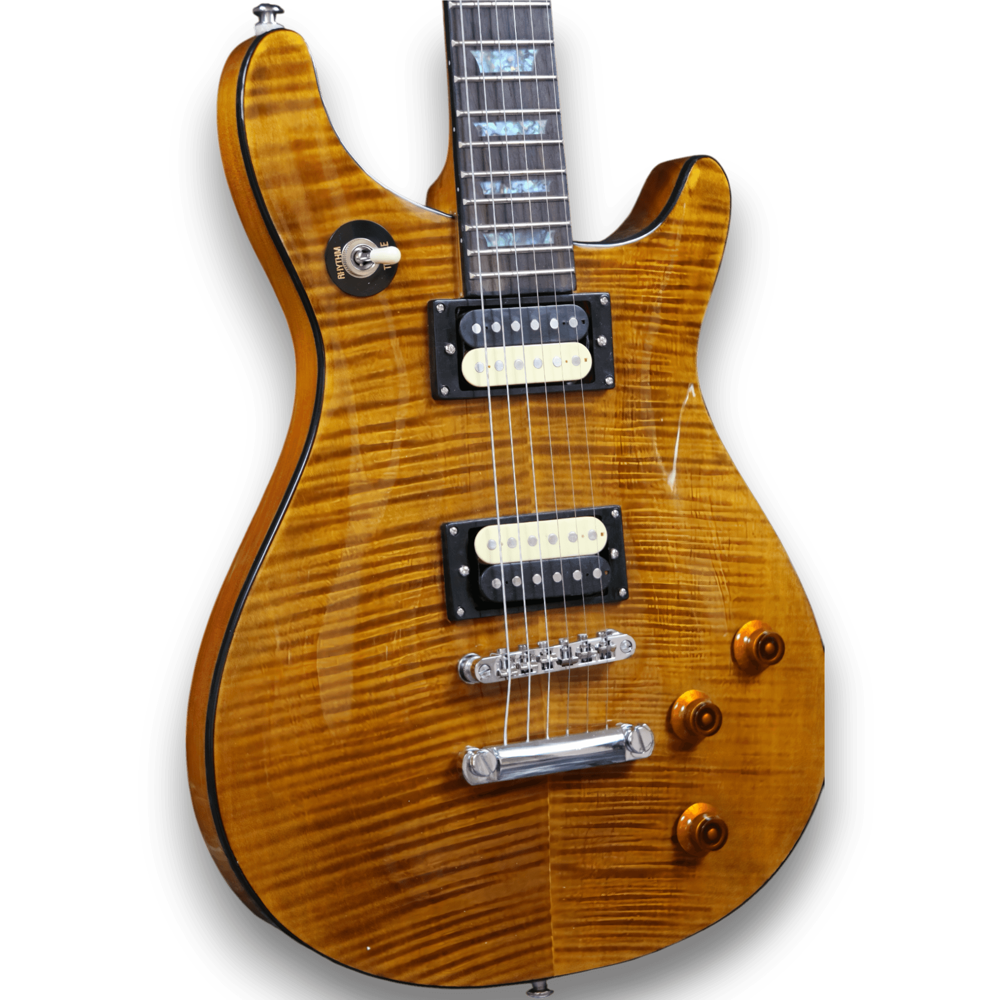 Custom Made Tak Matsumoto DC Style Flame Maple Top 6 Strings Electric Guitar