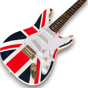 Custom Made Union Jack Strat Style 6 Strings Electric Guitar