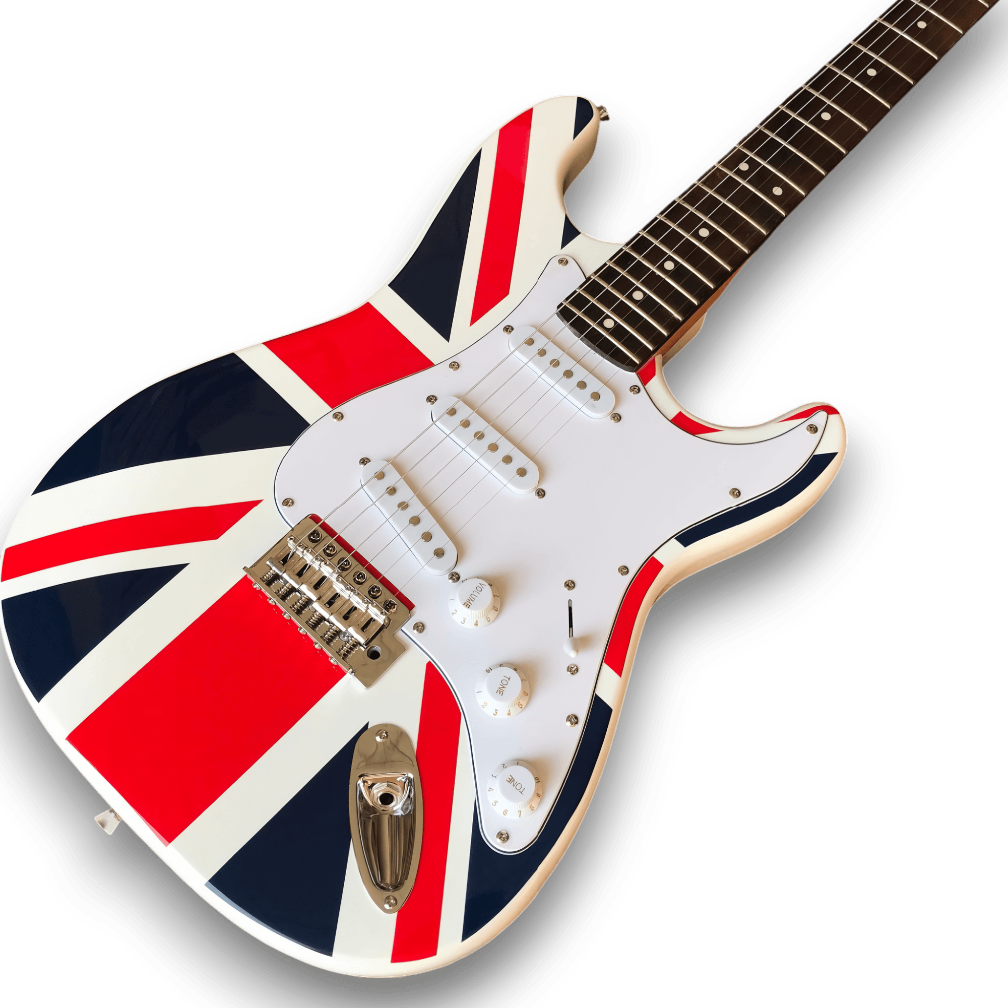 Custom Made Union Jack Strat Style 6 Strings Electric Guitar