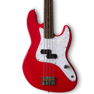 Custom Made Red Mark Hoppus White Pearloid Pickguard Jazz Style 4 Strings Electric Bass