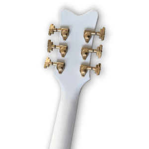 Custom Made White Hollow Body Falcon Style 6 Strings Left Handed Electric Guitar - Image 5