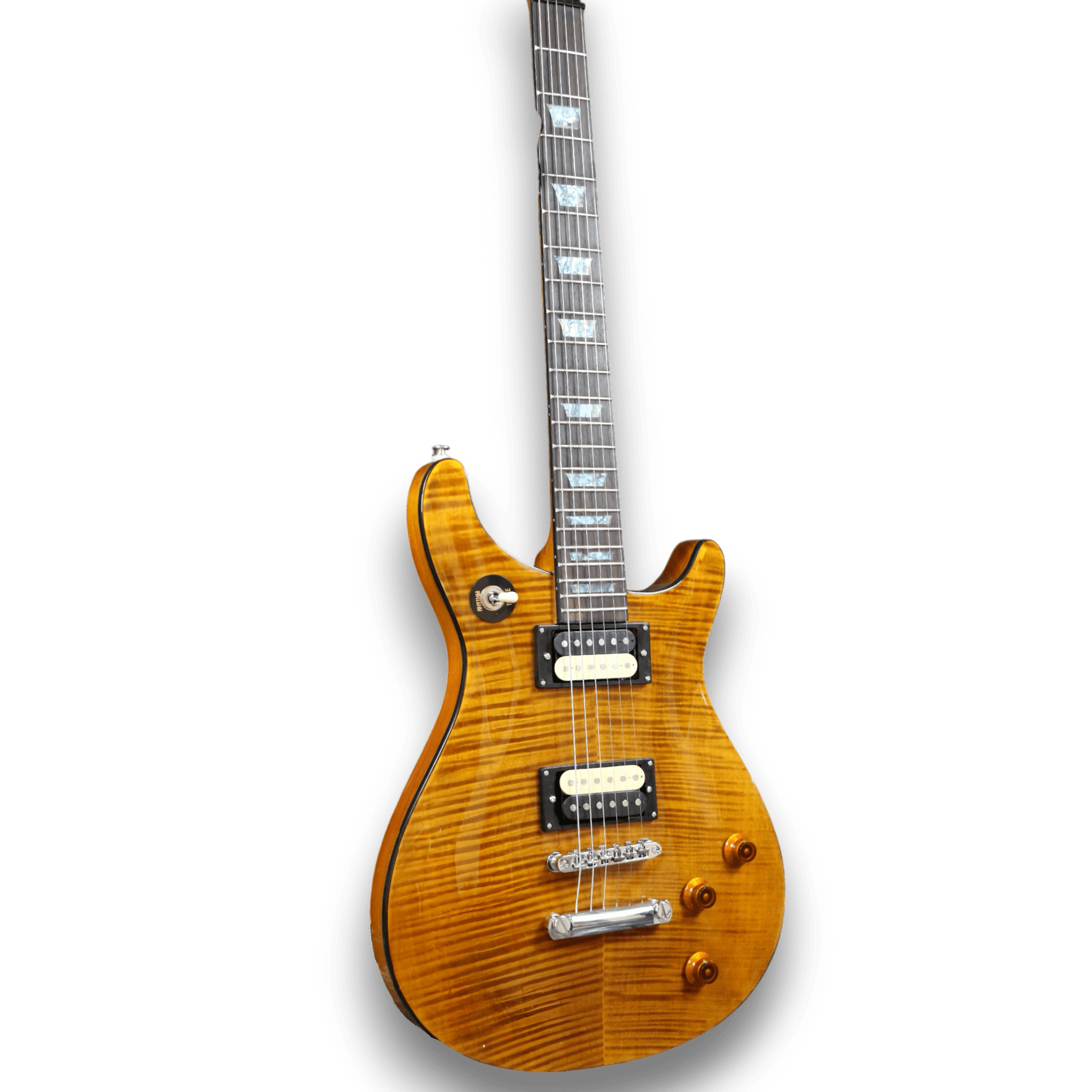 Custom Made Tak Matsumoto DC Style Flame Maple Top 6 Strings Electric Guitar - Image 2