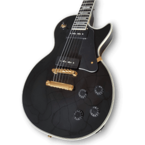 Custom Made P90 Black Beauty LP Style 6 Strings Electric Guitar - Image 3