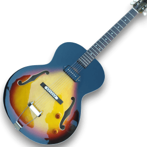 Custom Made ES125 Style Sunburst P90 6 Strings Electric Guitar - Image 2