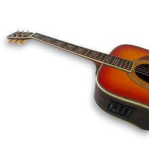 Custom Made Sunburst D45 Dreadnought Style Abalone Inlay Acoustic Guitar - Image 3