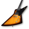 Custom Made Flame Maple Top Sunburst Explorer Style 6 Strings Electric Guitar